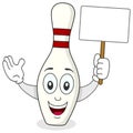 Skittle or Bowling Pin Cartoon Character Royalty Free Stock Photo