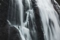 Skjervefossen waterfall falling blur water close