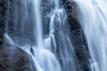 Skjervefossen waterfall falling blur water close