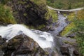 Skjervsfossen Waterfall from Above