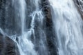 Skjervsfossen waterfall falling blur water close