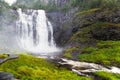 Skjervsfossen waterfall in Norway