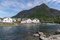 Skjolden across the Eidselvi Royalty Free Stock Photo