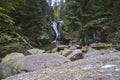 Sklarky waterfall in Sklarszka Poreba, Poland