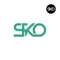 SKO Logo Letter Monogram Design Royalty Free Stock Photo