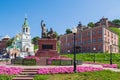 Skoba Square in Nizhny Novgorod. In the foreground - Minin and P Royalty Free Stock Photo