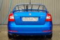 skoda octavia rs blue car buble beak