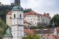 Skofja Loka castle and town in Slovenia Royalty Free Stock Photo