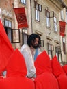 SKOFJA LOKA, SI - APRIL 4: Skofja Loka Passion Play, based on the oldest saved text in slovene language. Royalty Free Stock Photo