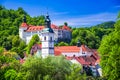 Skofja Loka, Slovenia. Breautiful historical city in Carniola region Royalty Free Stock Photo