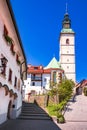 Skofja Loka, Slovenia. Carniola historical region medieval city Royalty Free Stock Photo