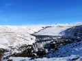 Skoga river waterfall in winter. Iceland Royalty Free Stock Photo