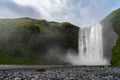 Skogafoss waterfall, the biggest waterfall in Skogar. Iceland Royalty Free Stock Photo