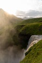 Skogafoss waterfall, the biggest waterfall in Skogar. Iceland Royalty Free Stock Photo