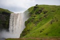 Skogafoss waterfall, the biggest waterfall in Skogar. Iceland Royalty Free Stock Photo