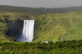 Skogafoss waterfall, the biggest waterfall in Skogar. Iceland Royalty Free Stock Photo