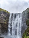 Skogafoss waterfall, the biggest waterfall in Skogar, Iceland Royalty Free Stock Photo