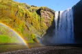 Skogafoss waterfall in Iceland Royalty Free Stock Photo