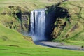 Skogafoss waterfall in Iceland in summer