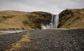 Skogafoss waterfall on the Skougau river, in the south of Iceland, in the Sydurland region