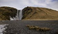 Skogafoss waterfall on the Skougau river, in the south of Iceland, in the Sydurland region