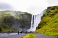 Skogafoss Waterfalls in Iceland seen during Golden Circle Route Tour