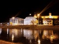 Skopie city by night , macedonia