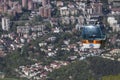 SKOPJE, MACEDONIA - APRIL16, 2016: Aerial view of cable car on V Royalty Free Stock Photo