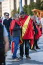 Vardar fans waiting for the Champions.