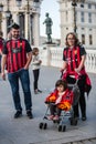 Vardar fans waiting for the Champions.