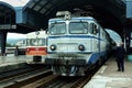 Passenger trains, DMU 712 and Electric locomotive 461 class belonging to the Macedonian railways, Makedonski Zeleznici