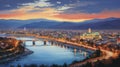 Skopje Melodies: A Vivid Impressionistic Canvas of Macedonia\'s Capital