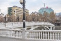 View of Art Bridge crossing Vardar river