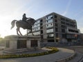 Skopje, 1st september: Equestrian Monument from Skopje the Capital of North Macedonia