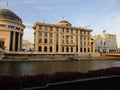 Skopje, 1st september: Ministry of Foreign Affairs Building on board of Vardar river from Skopje of North Macedonia Royalty Free Stock Photo
