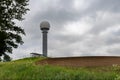 Skotniki, zachodniopomorskie / Polska - June 7, 2019: Radiolocation station in northern Poland. Radar used for civil flights in