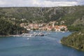 Skradin panorama Royalty Free Stock Photo