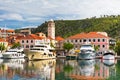 Skradin is a small historic town in Croatia Royalty Free Stock Photo