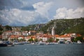 Skradin is a small historic town in Croatia Royalty Free Stock Photo