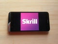 Skrill app Royalty Free Stock Photo