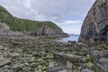 Skrinkle Sandstones Group pembrokeshire south wales at dawn