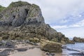 Skrinkle Sandstones Group pembrokeshire south wales at dawn Royalty Free Stock Photo