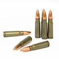 SKS Assault Rifle Bullets Royalty Free Stock Photo