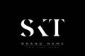 SKT abstract letter logo design Royalty Free Stock Photo