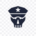 Skull Army transparent icon. Skull Army symbol design from Army