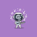 skull astronaut sing