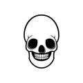 skull bones logo Ideas. Inspiration logo design. Template Vector Illustration. Isolated On White Background Royalty Free Stock Photo
