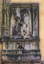 Skull and bones mural at Greyfriars Kirk, Edinburgh, Scotland, U