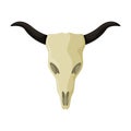 Skull of bull vector icon.Cartoon vector icon isolated on white background skull of bull.