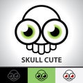 Skull cute symbol